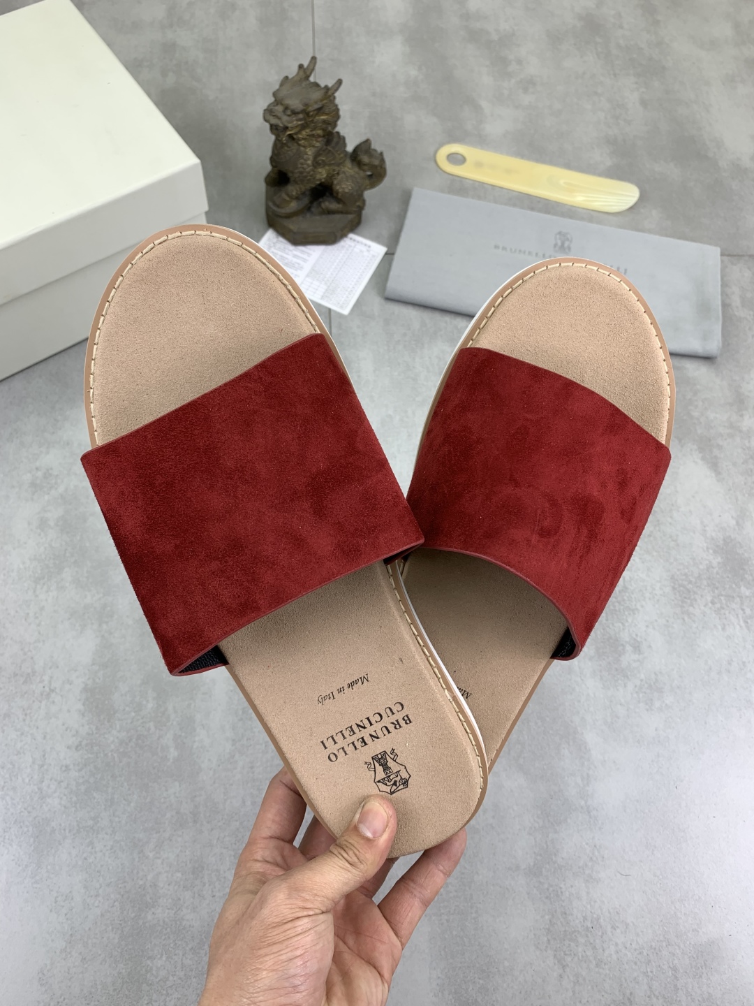 Precio de fábrica P170 Brunello Cucinelli BC Nuevas zapatillas de ante, 25ss Nueva colección ¡Esta s