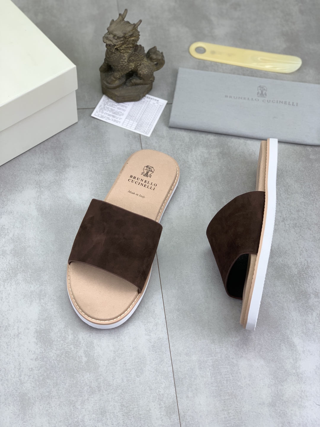 Brunello Cucinelli Suede Slide Sandals - Classic Style, Ultimate Comfort 4 cmp i1742746234707 5798 0 2