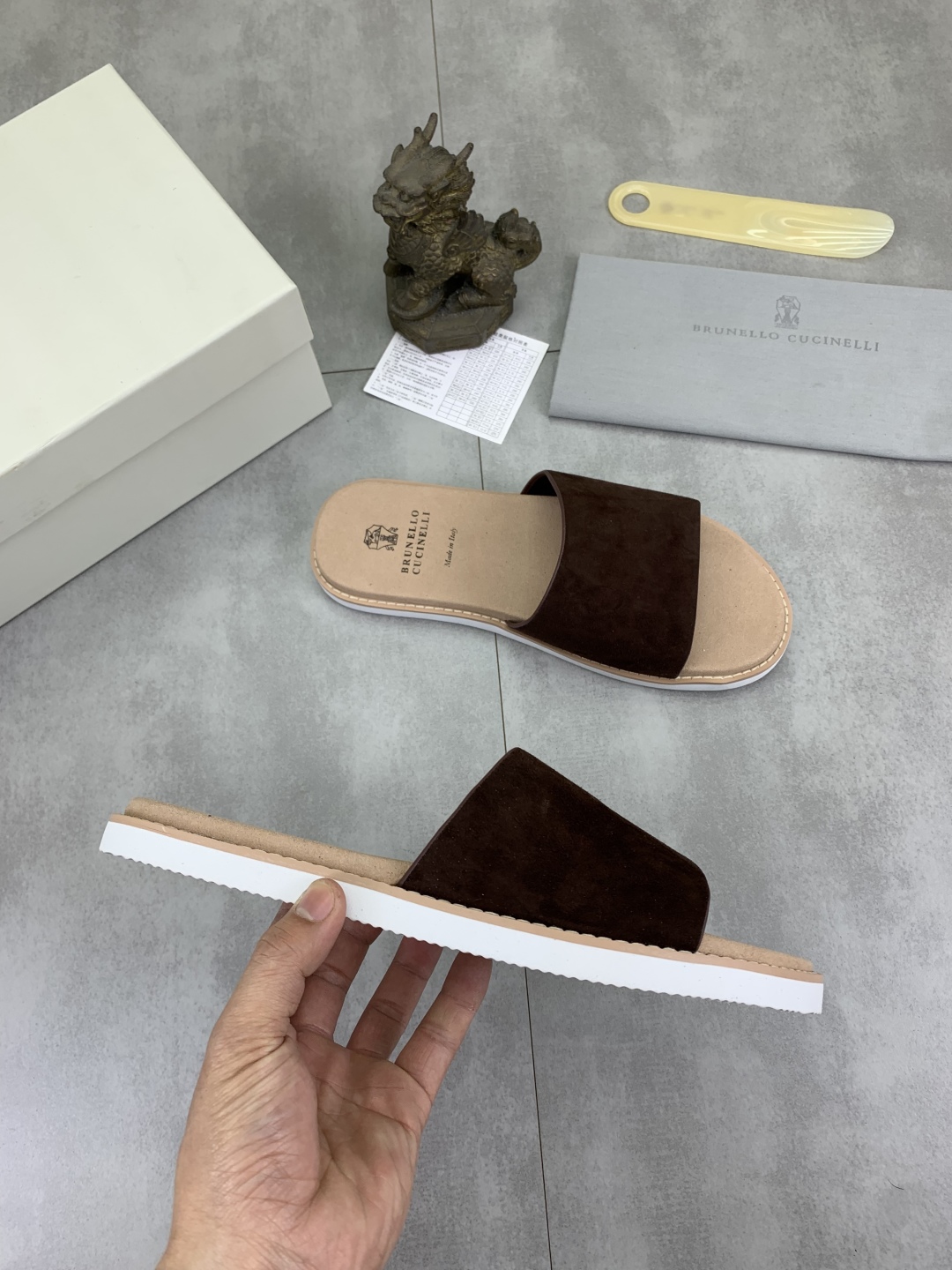 Brunello Cucinelli Suede Slide Sandals - Classic Style, Ultimate Comfort 7 cmp i1742746235828 6663 0 5