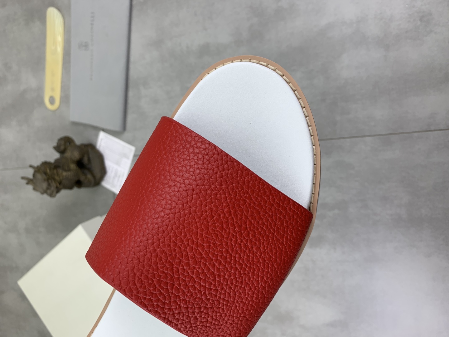 Precio de fábrica P130 Precio real Brunello Cucinelli BC New Suede Slippers, 25ss New Collection ¡Es