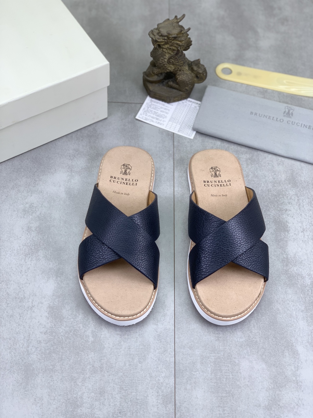 Brunello Cucinelli Leather Cross Strap Sandals - Classic Style, Ultimate Comfort 3 cmp i1742746829424 1885 0 1
