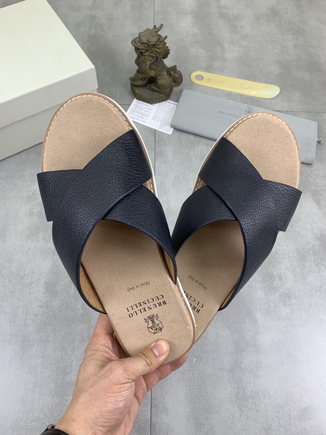 Brunello Cucinelli Leather Cross Strap Sandals - Classic Style, Ultimate Comfort 11 cmp i1742746834650 3820 0 9