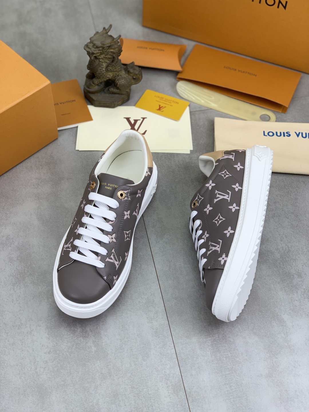 Louis Vuitton Time Out Sneakers Monogram Canvas Grey 6 cmp i1743268571577 5413 0 4