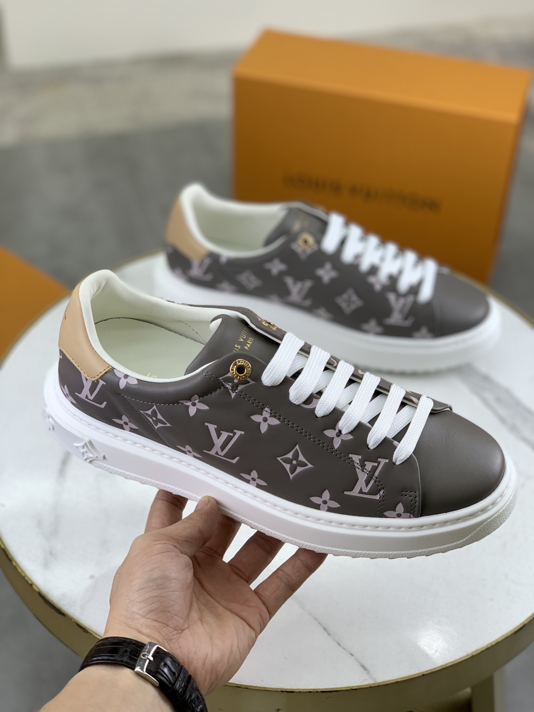 Louis Vuitton Time Out Sneakers Monogram Canvas Grey 4 cmp i1743268576629 5722 0 2