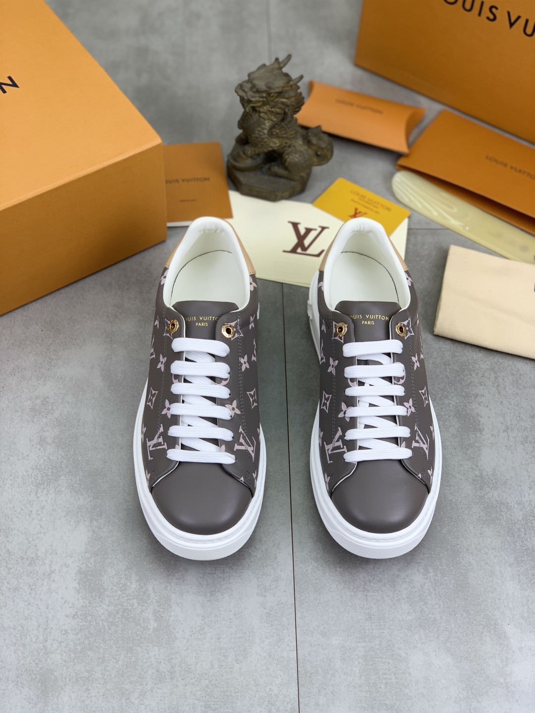Louis Vuitton Time Out Sneakers Monogram Canvas Grey 3 cmp i1743268580785 352 0 1