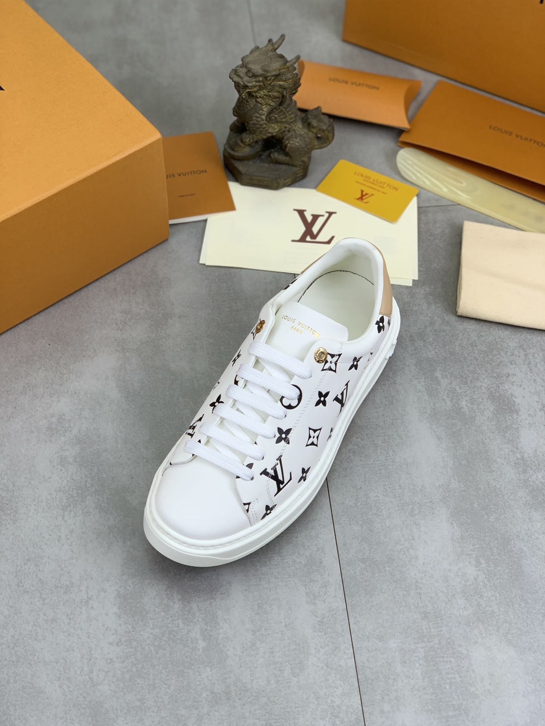 Louis Vuitton Time Out Sneakers - Monogram Canvas, White Leather, Unisex 5 cmp i1743268594222 3608 0 3