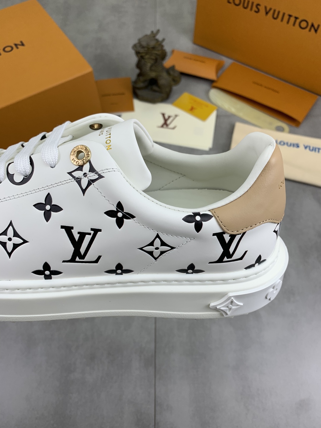 Louis Vuitton Time Out Sneakers - Monogram Canvas, White Leather, Unisex 8 cmp i1743268597845 5525 0 6