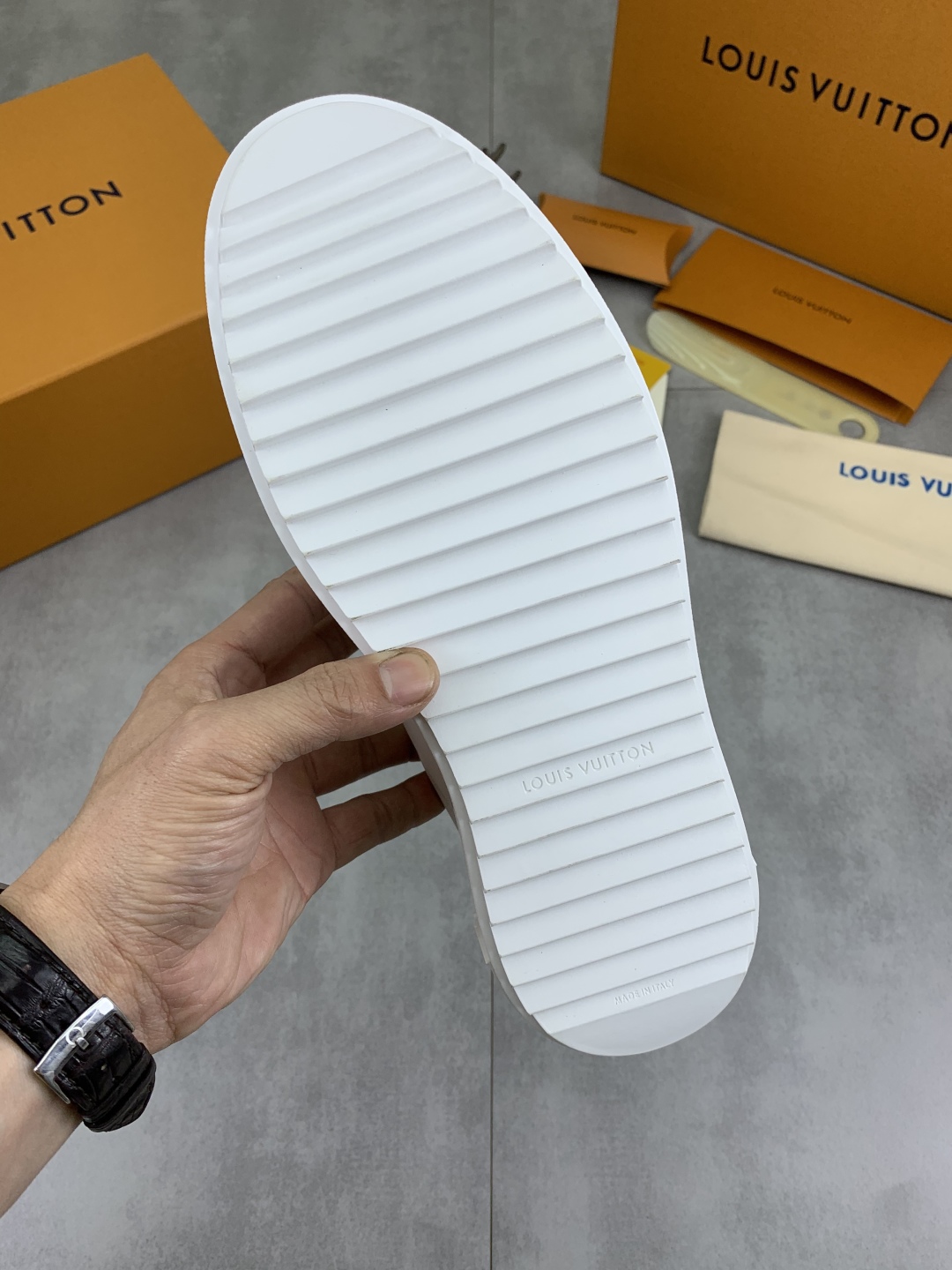 Louis Vuitton Time Out Sneakers White Canvas Monogram Women Shoes 9 cmp i1743268617661 744 0 7