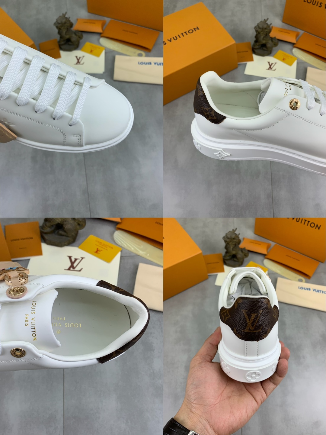 Louis Vuitton Time Out Sneakers White Canvas Monogram Women Shoes 10 cmp i1743268622265 3487 0 8