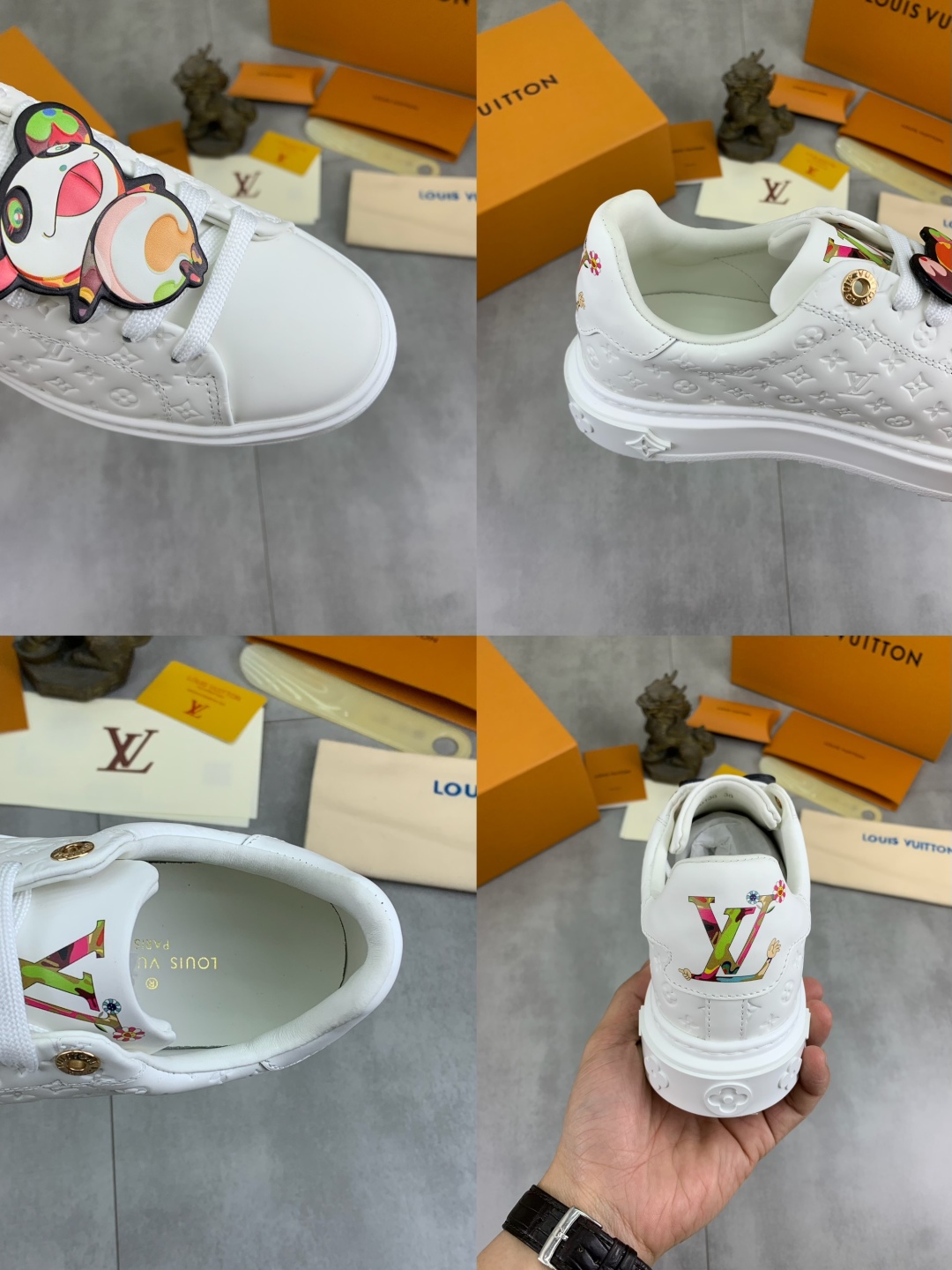 Louis Vuitton Time Out White Leather Sneakers With Monogram Flower Details 10 cmp i1743268756609 5697 0 8
