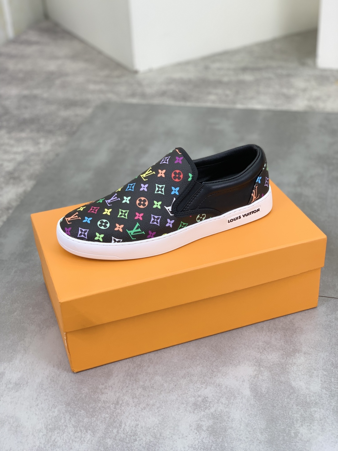 Louis Vuitton Monogram Multicolor Leather Slip-On Sneakers, Classic Style 5 cmp i1743269167966 3044 0 3