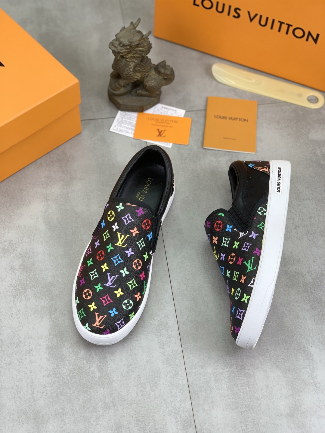 Louis Vuitton Monogram Multicolor Leather Slip-On Sneakers, Classic Style 4 cmp i1743269167972 8394 0 2