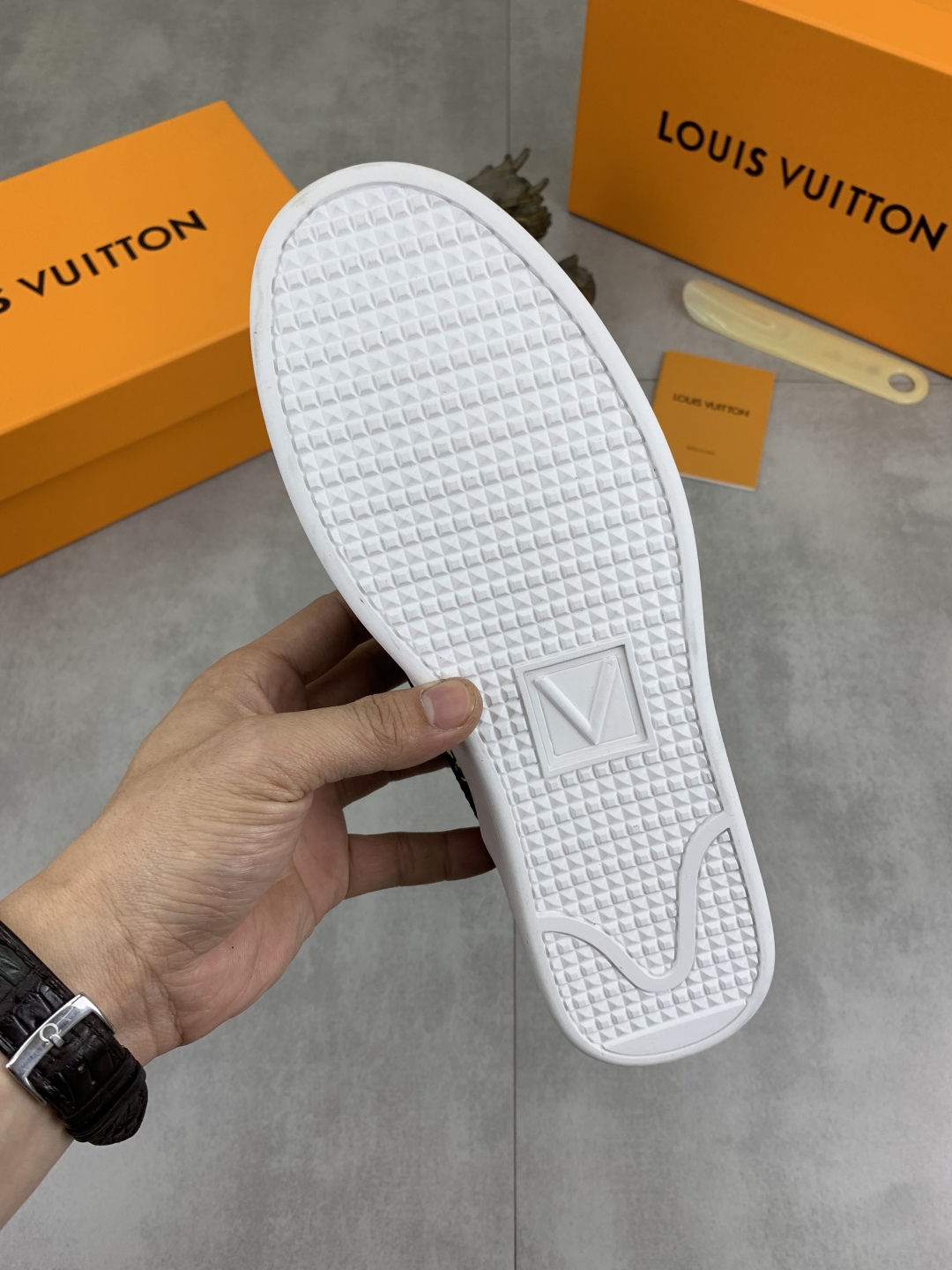Louis Vuitton Monogram Multicolor Leather Slip-On Sneakers, Classic Style 10 cmp i1743269171703 196 0 8