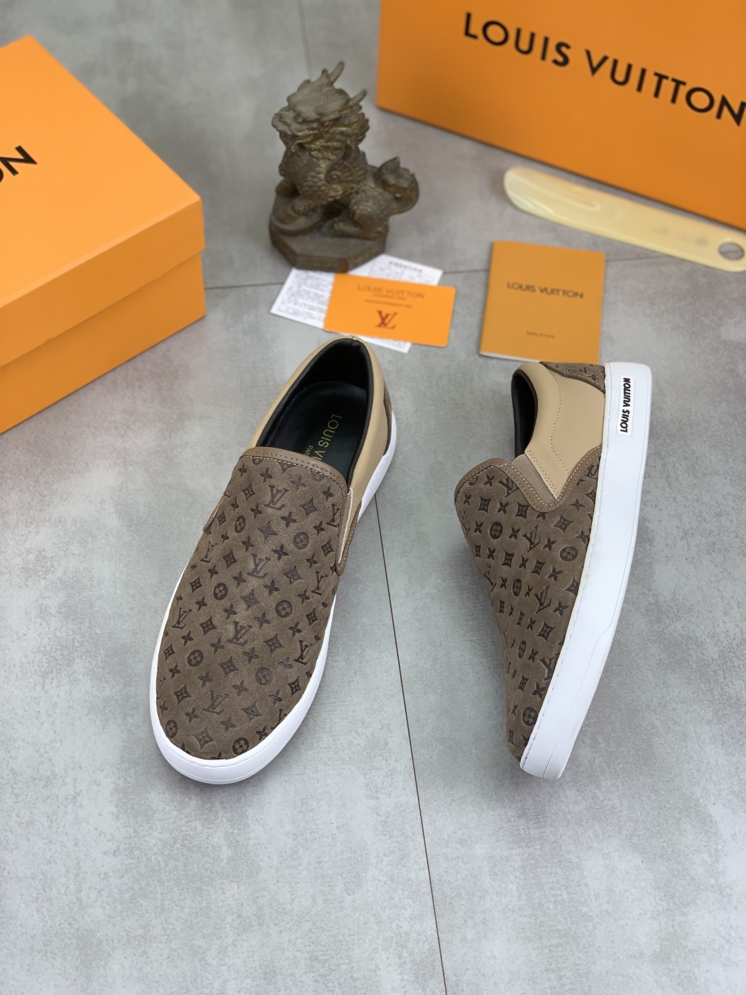 Louis Vuitton Classic Slip-On Sneakers in Brown Monogram, Sizes 38-44 17 cmp i1743269237091 4218 0 2