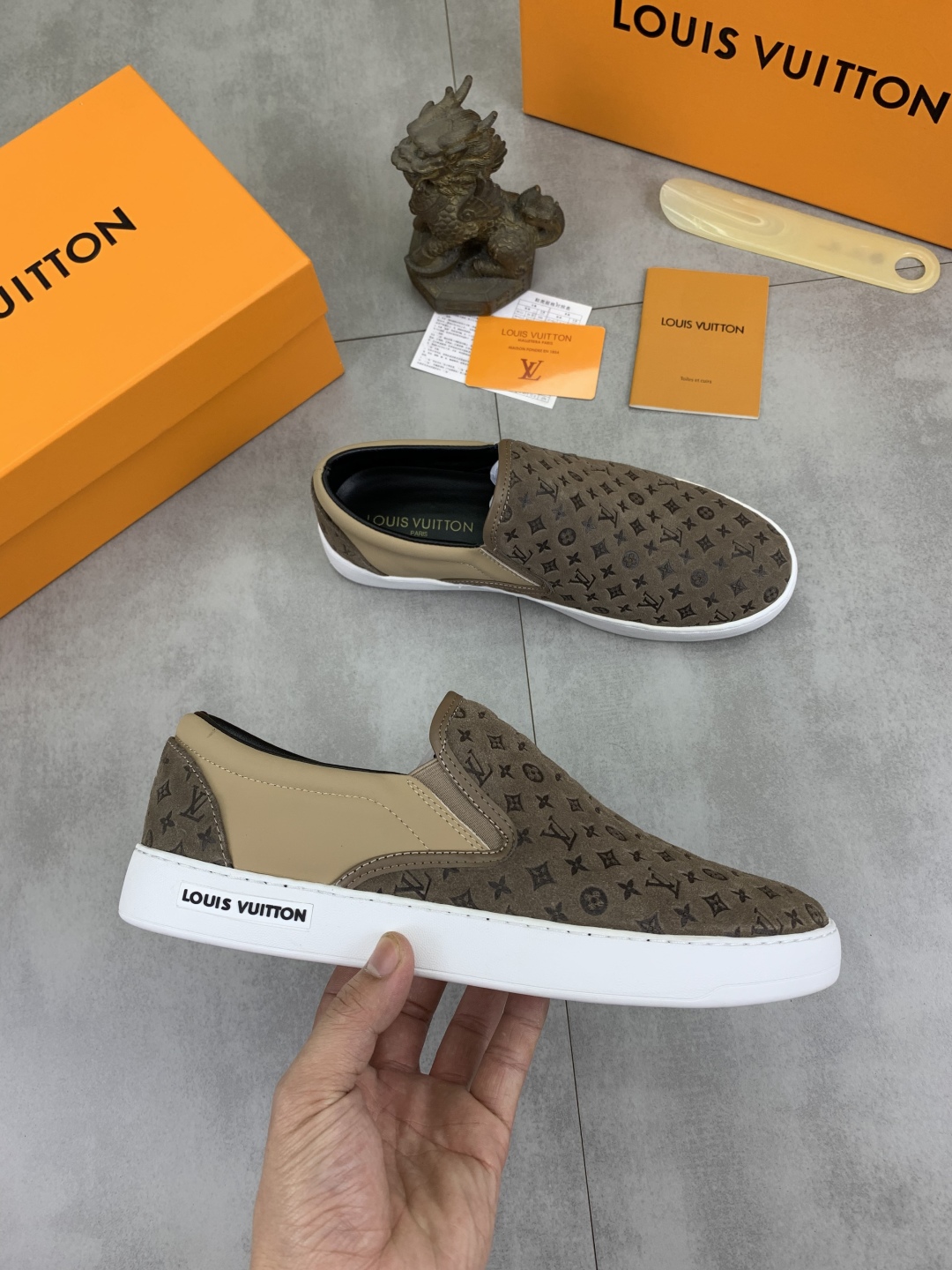 Louis Vuitton Classic Slip-On Sneakers in Brown Monogram, Sizes 38-44 20 cmp i1743269240798 1754 0 5