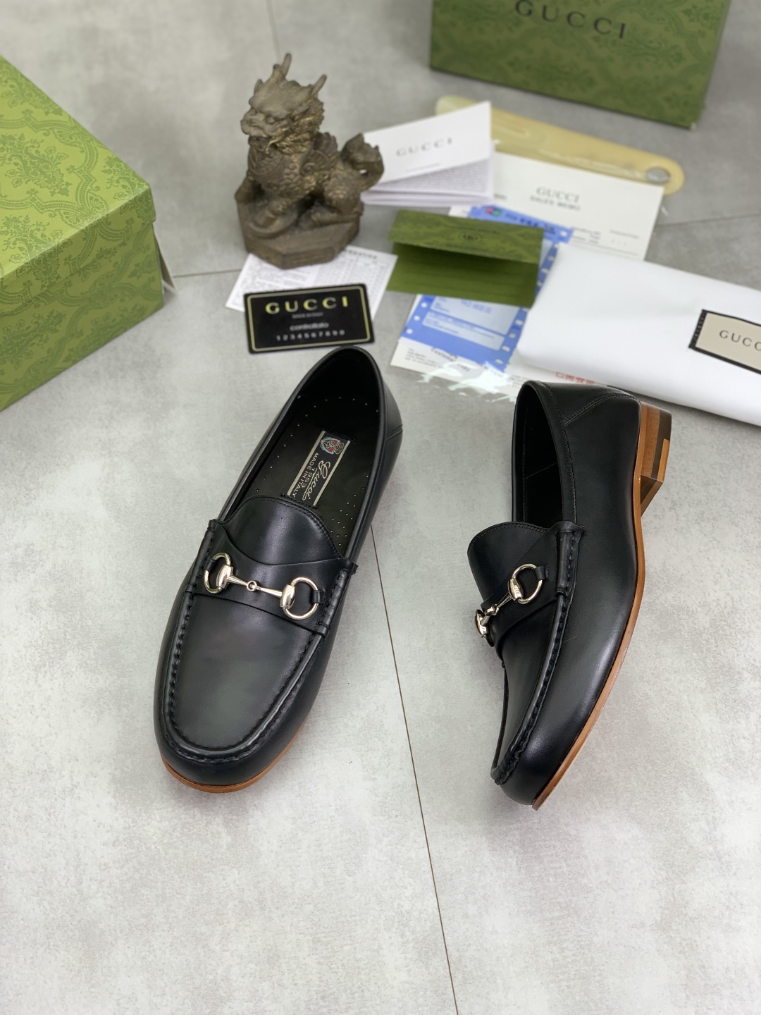 Gucci Men's Black Leather Loafers with Horsebit Detail - Sizes 38-44 4 cmp i1743415834880 6711 0 2