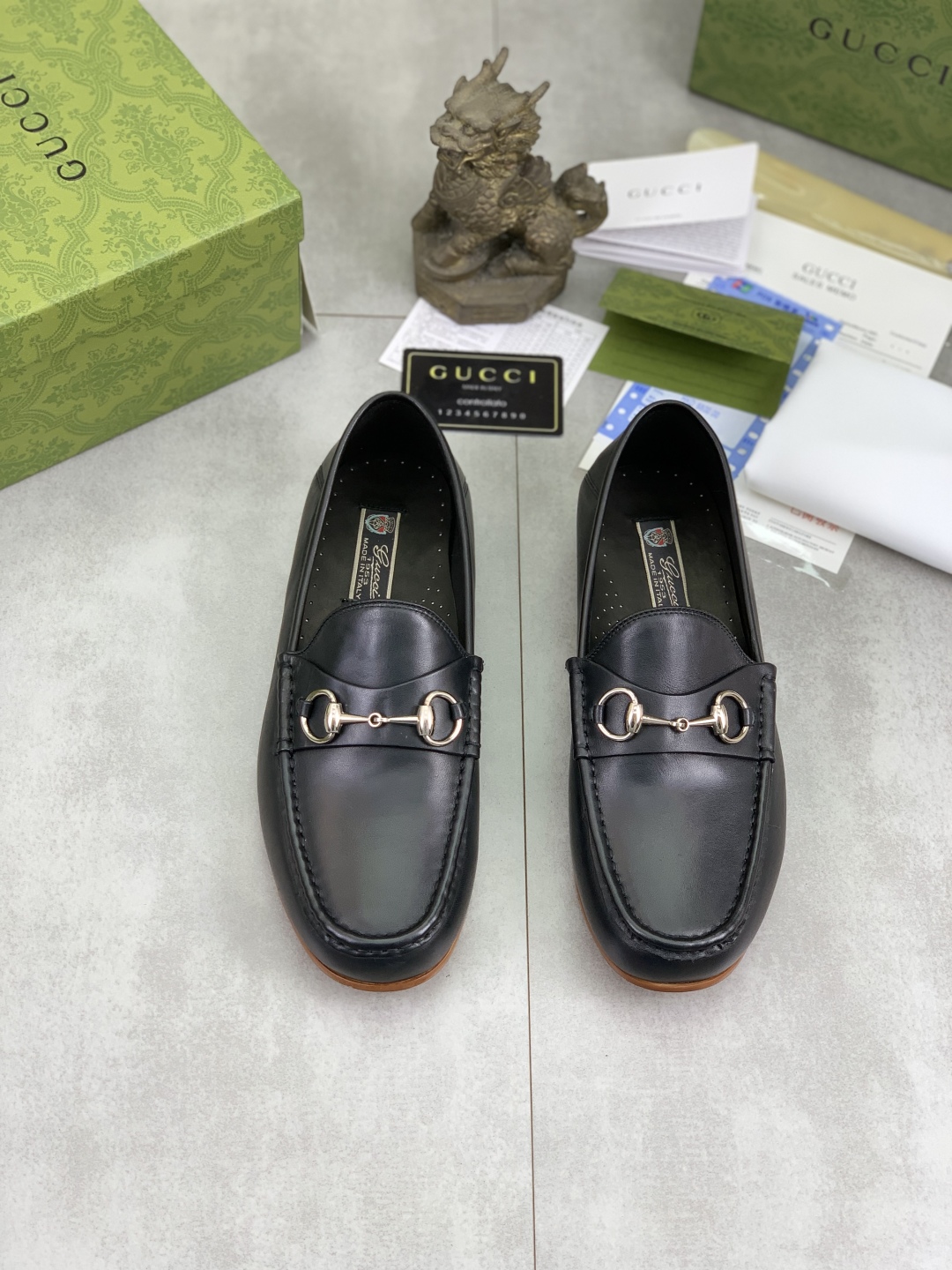 Gucci Men's Black Leather Loafers with Horsebit Detail - Sizes 38-44 3 cmp i1743415848855 8401 0 1