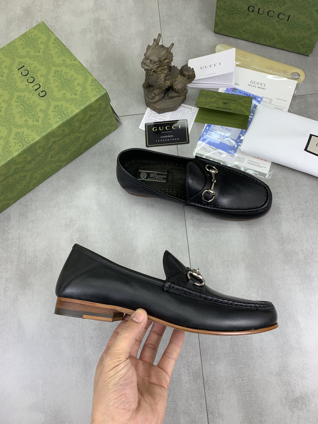 Gucci Men's Black Leather Loafers with Horsebit Detail - Sizes 38-44 7 cmp i1743415849814 6793 0 5