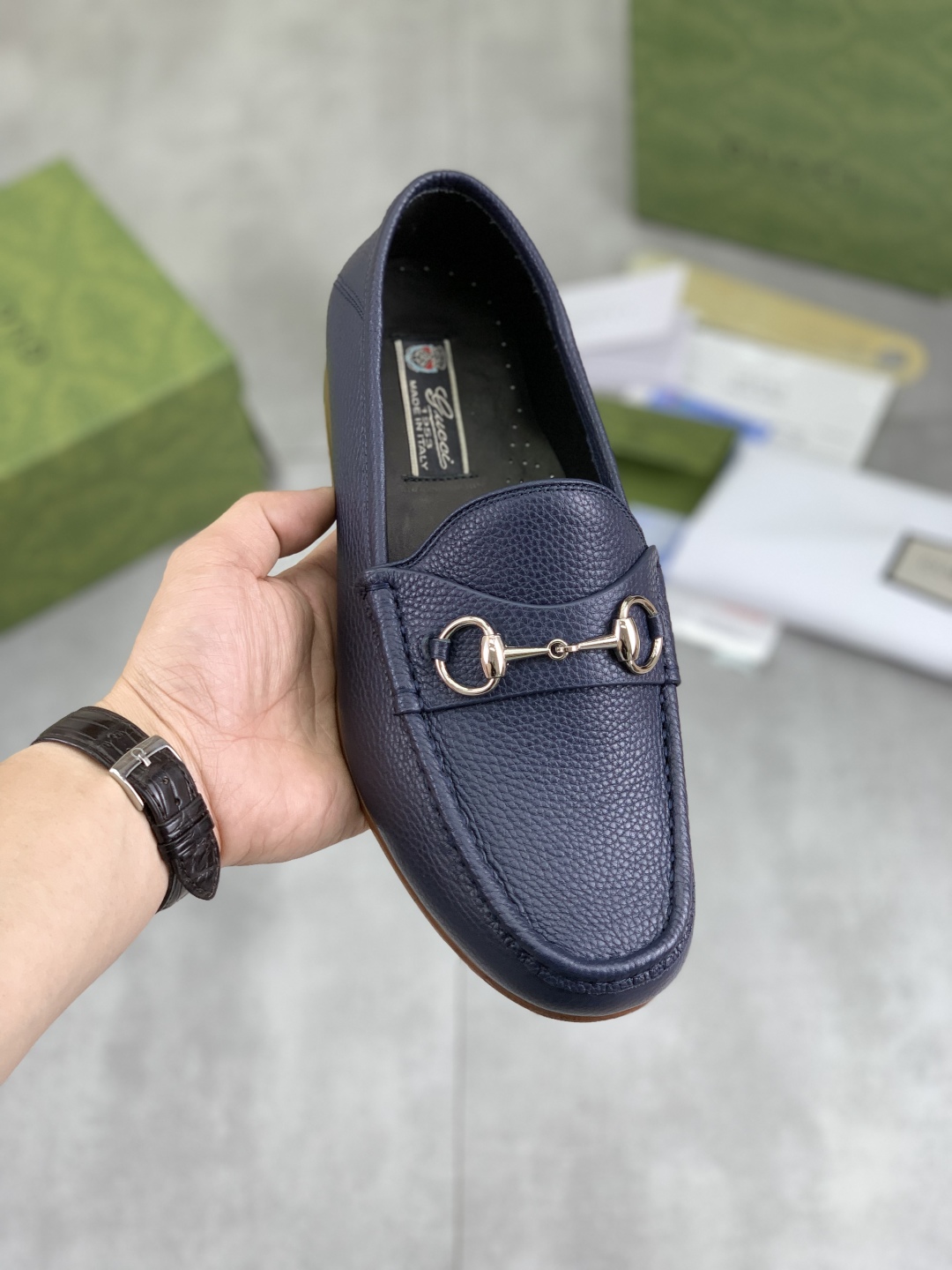 Gucci Men's Leather Loafers with Horsebit Detail - Business Casual Shoes 2 cmp i1743415869544 4005 0 0