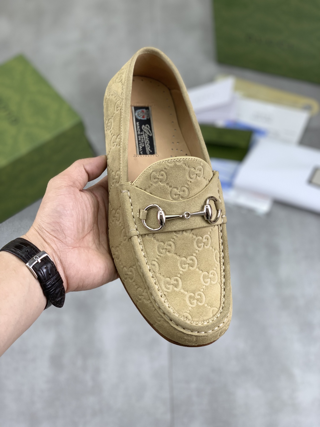 Gucci Men's Formal Business Leather Loafers, Original Leather, Multiple Colors 1 Gucci Men's Formal Business Leather Loafers, Original Leather, Multiple Colors