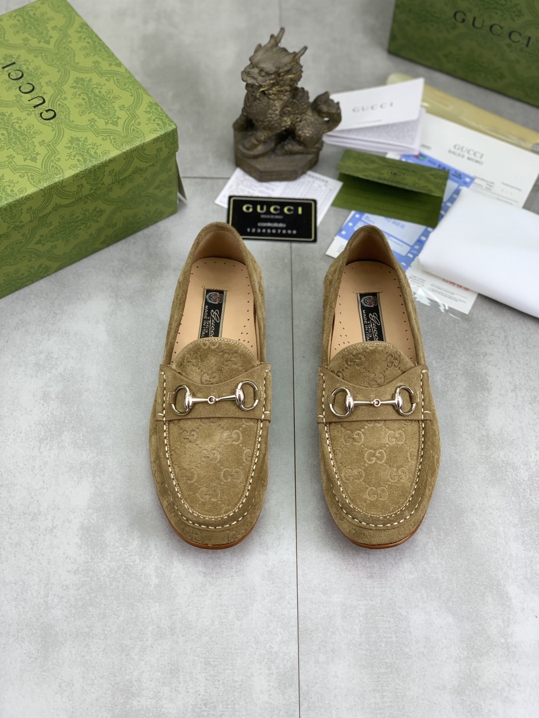Gucci Men's Brown Leather Horsebit Loafers Dress Shoes 3 cmp i1743416013834 5843 0 1