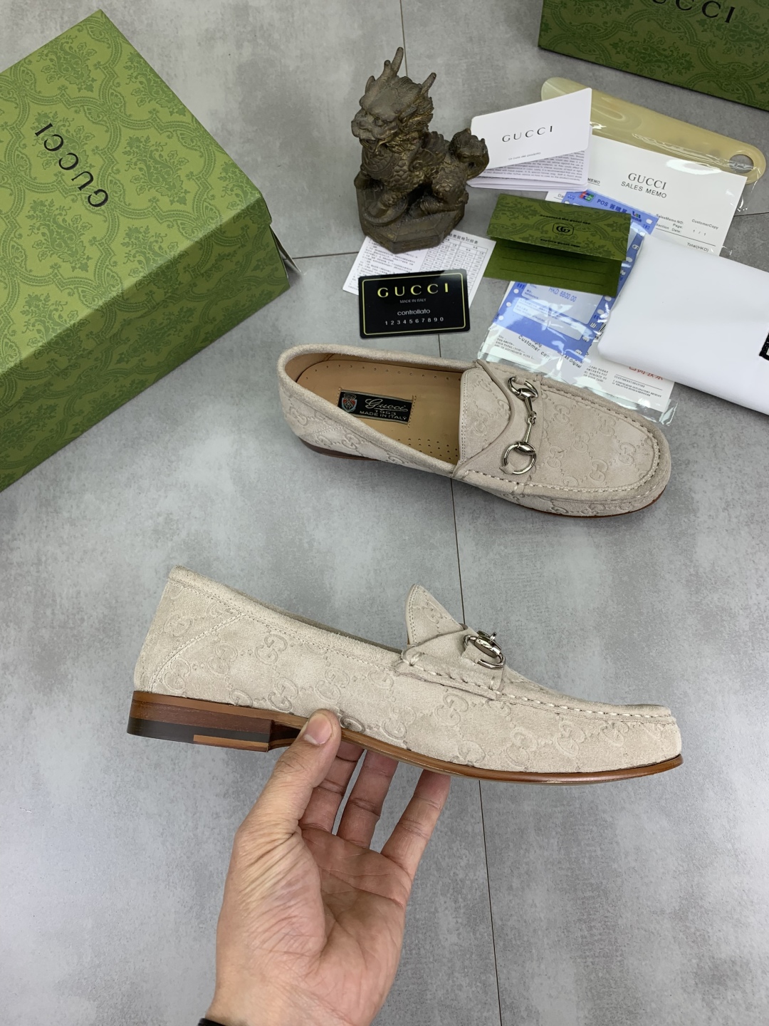 Gucci Men's Beige Suede Loafers with Horsebit Detail - Sizes 38-44 7 cmp i1743416041211 4566 0 5