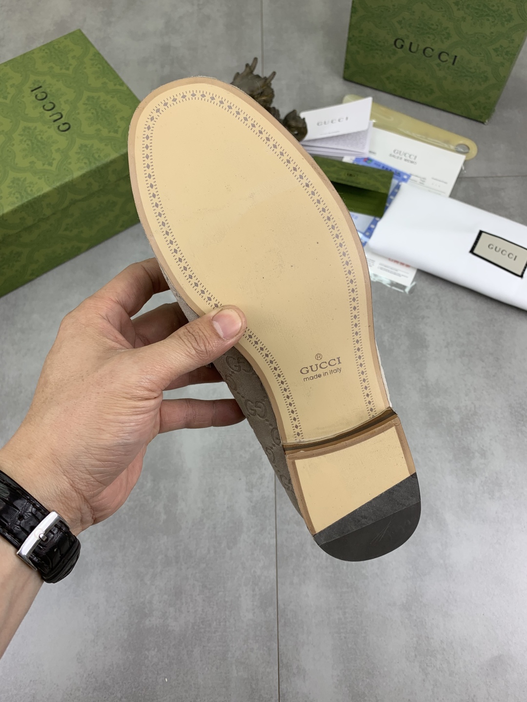 Gucci Men's Beige Suede Loafers with Horsebit Detail - Sizes 38-44 10 cmp i1743416044918 472 0 8