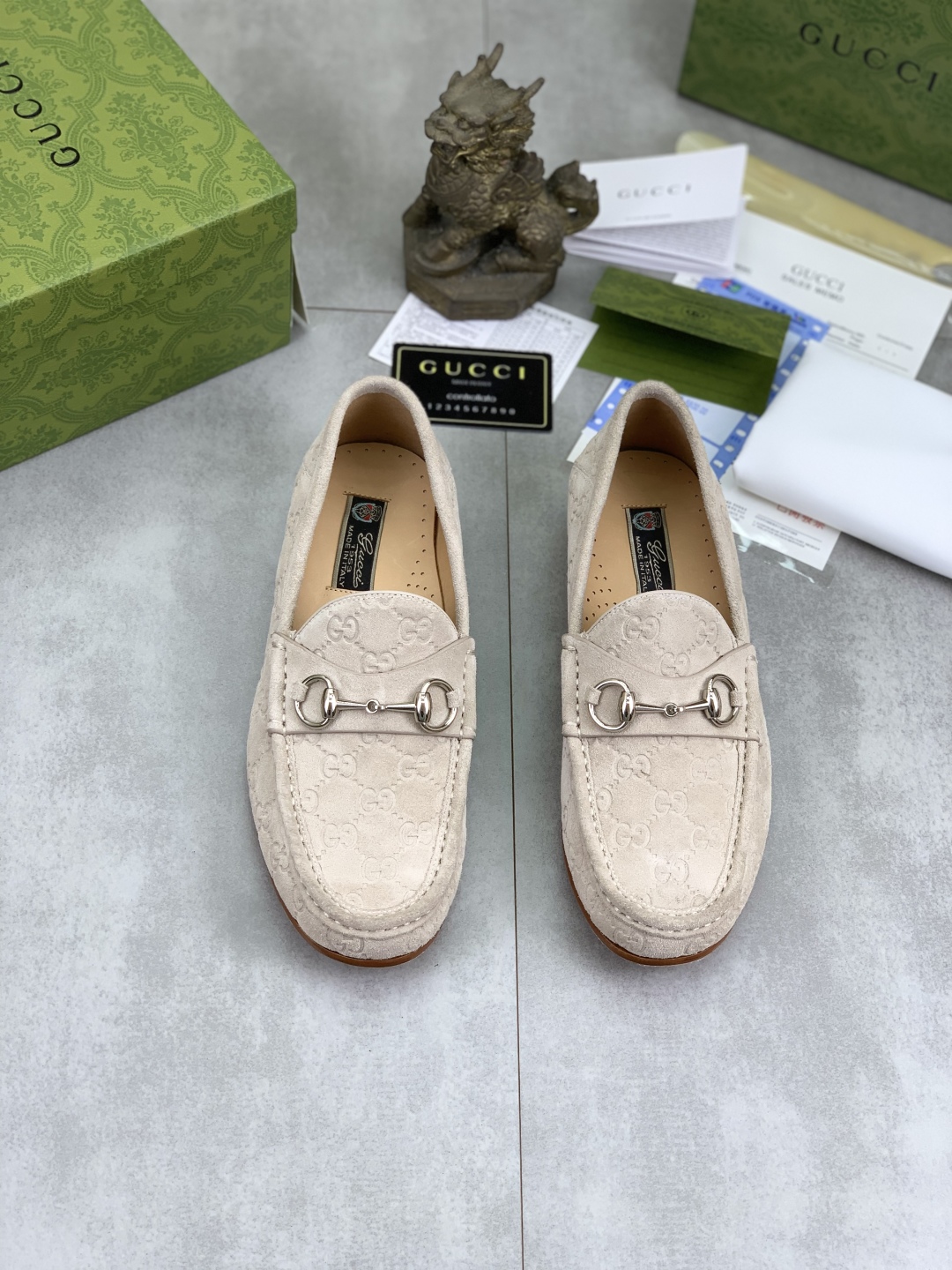 Gucci Men's Beige Suede Loafers with Horsebit Detail - Sizes 38-44 3 cmp i1743416377451 1875 0 1