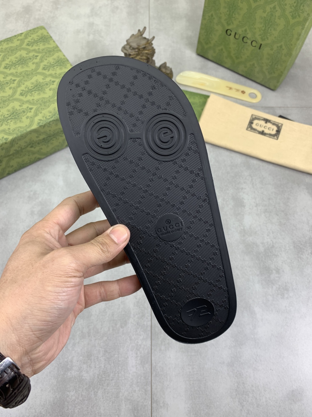 Gucci Snake Year New Casual Slippers, Original Gucci Double G Large Sole 9 cmp i1743612777332 6511 0 7