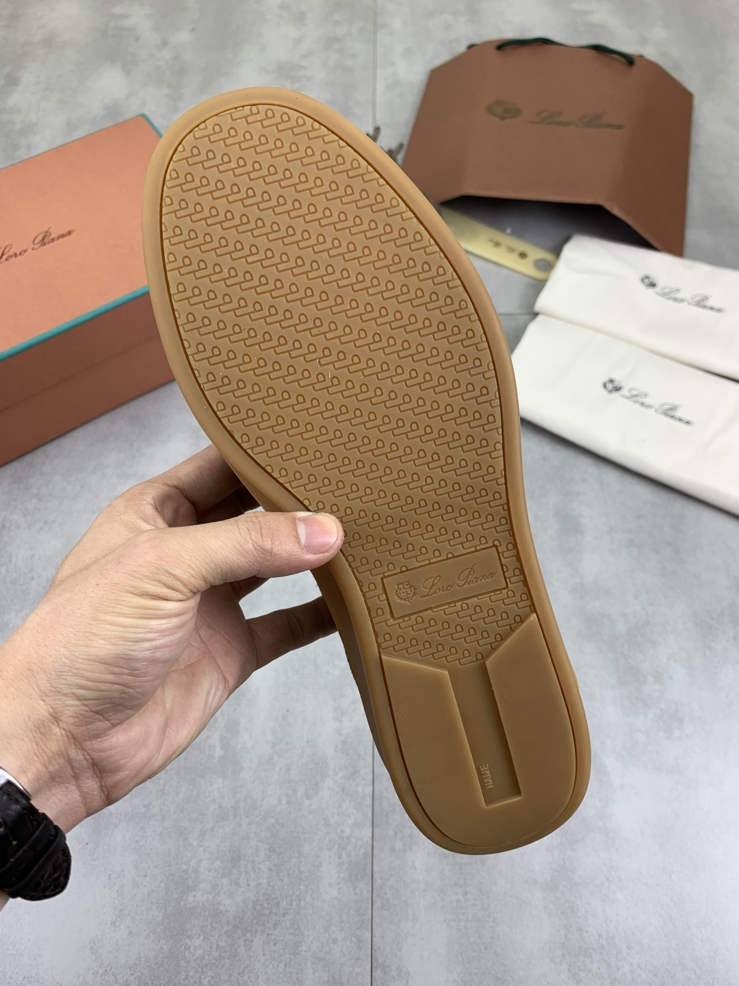Loro Piana Men's Suede Leather Sneakers Lace-Up Casual Shoes 10 cmp i1744902893986 693 0 8
