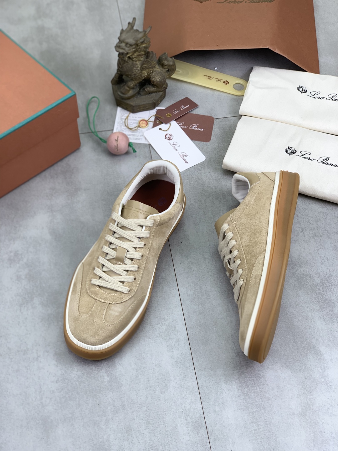 Loro Piana Men's Suede Leather Sneakers - Comfortable & Stylish 4 cmp i1744902928327 5286 0 2