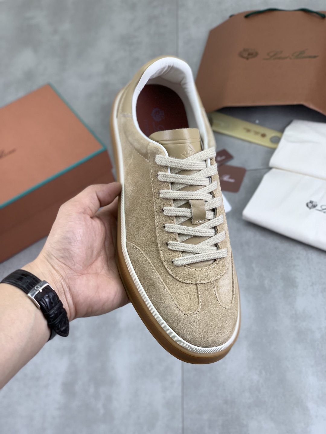 Loro Piana Men's Suede Leather Sneakers - Comfortable & Stylish 2 cmp i1744902928335 1197 0 0