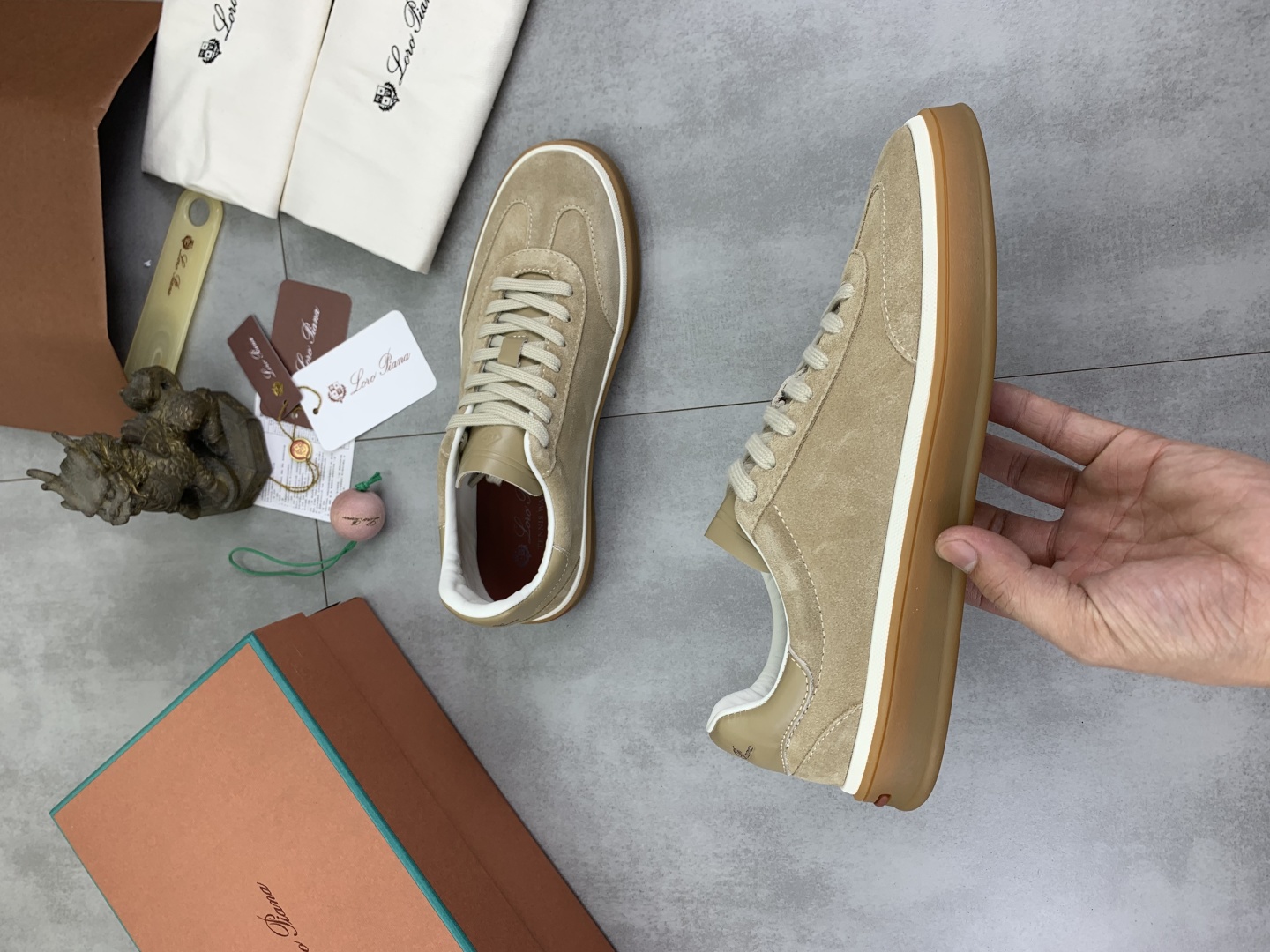 Loro Piana Men's Suede Leather Sneakers - Comfortable & Stylish 7 cmp i1744902939380 4191 0 5