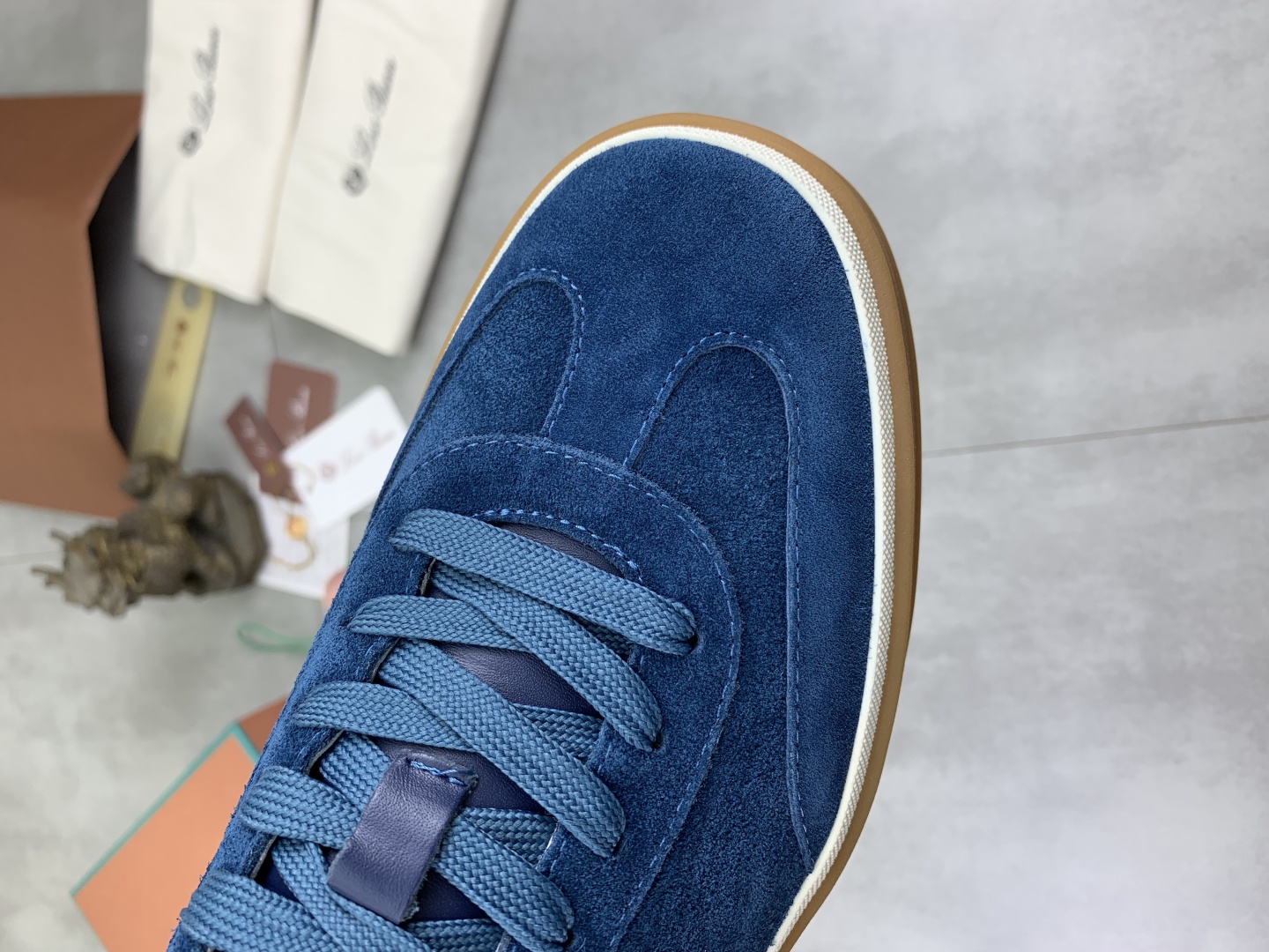 Loro Piana Men's Suede Leather Sneakers - Blue, Sizes 38-44 6 cmp i1744902963455 6208 0 4