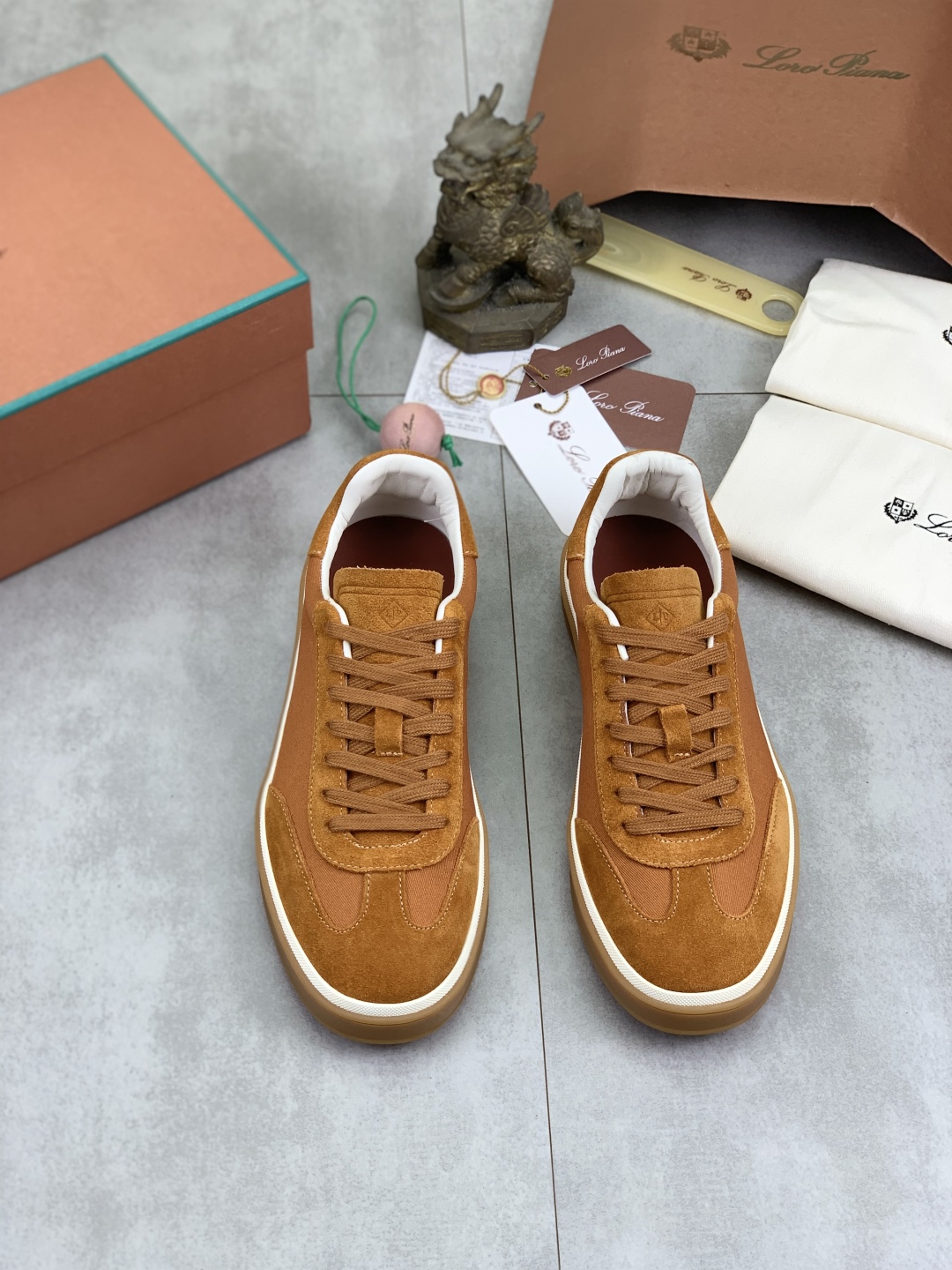 Loro Piana Men's Suede and Fabric Sneakers - Stylish Comfort in Every Step 3 cmp i1744902979107 1909 0 1