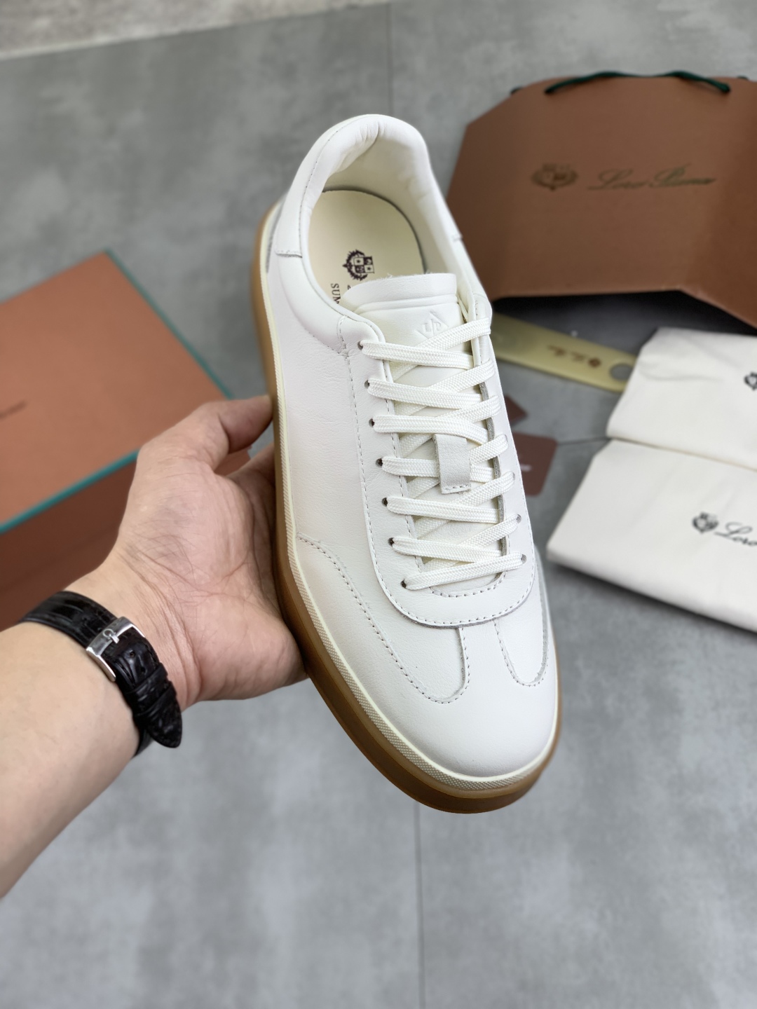 Loro Piana White Leather Sneakers for Men - Premium Quality, Sizes 38-45 2 cmp i1744903052768 9609 0 0