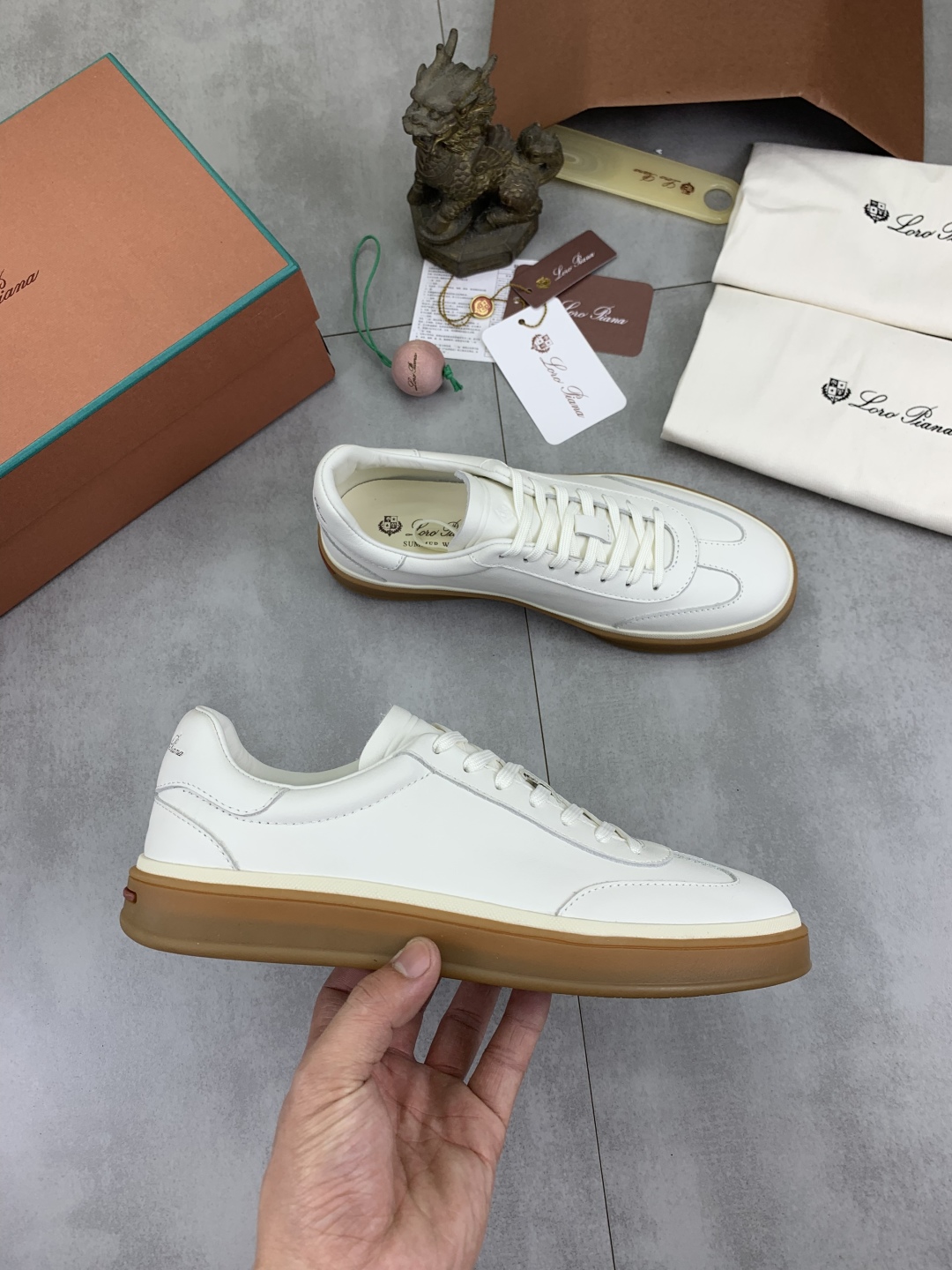 Loro Piana White Leather Sneakers for Men - Premium Quality, Sizes 38-45 7 cmp i1744903056388 6999 0 5