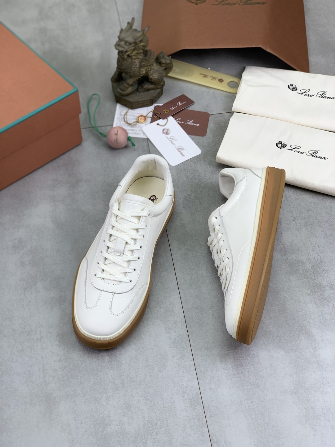 Loro Piana White Leather Sneakers for Men - Premium Quality, Sizes 38-45 4 cmp i1744903060358 4984 0 2