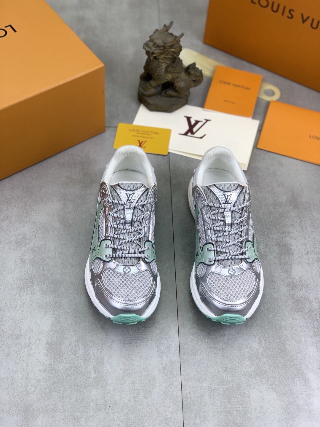 Louis Vuitton Olympia Sneakers: Silver, Mesh, EVA Outsole, Women's Size 35-45 3 cmp i1744903848267 7257 0 1