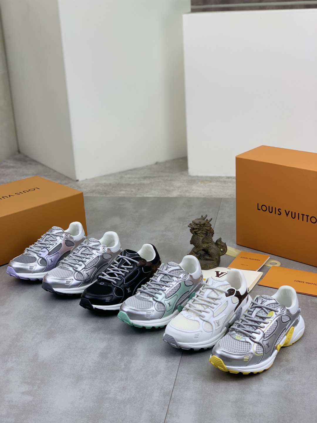 Louis Vuitton Olympia Sneakers: Silver, Mesh, EVA Outsole, Women's Size 35-45 11 cmp i1744903849954 5917 0 9