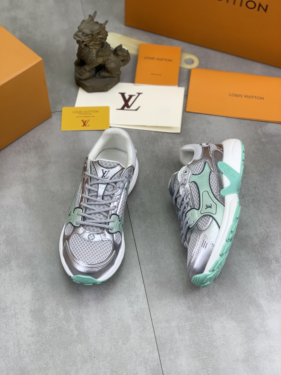 Louis Vuitton Olympia Sneakers: Silver, Mesh, EVA Outsole, Women's Size 35-45 6 cmp i1744903849973 8527 0 4