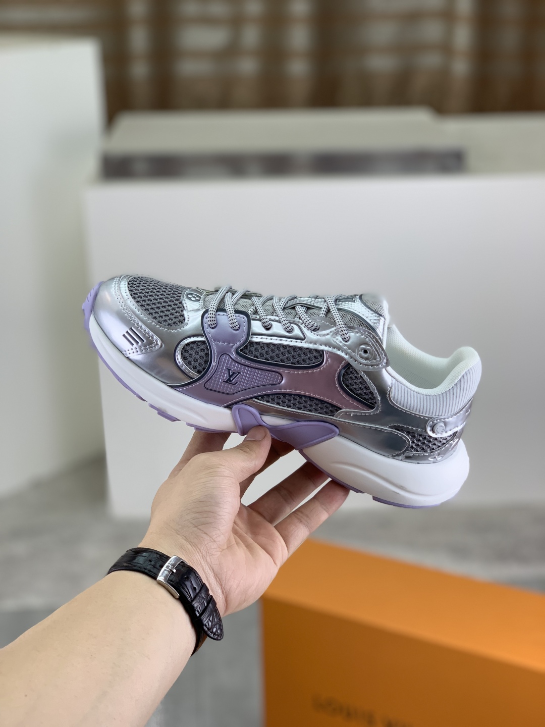 Louis Vuitton Olympia Sneakers Silver Purple, Fashionable and Comfortable 7 cmp i1744903864149 6155 0 5