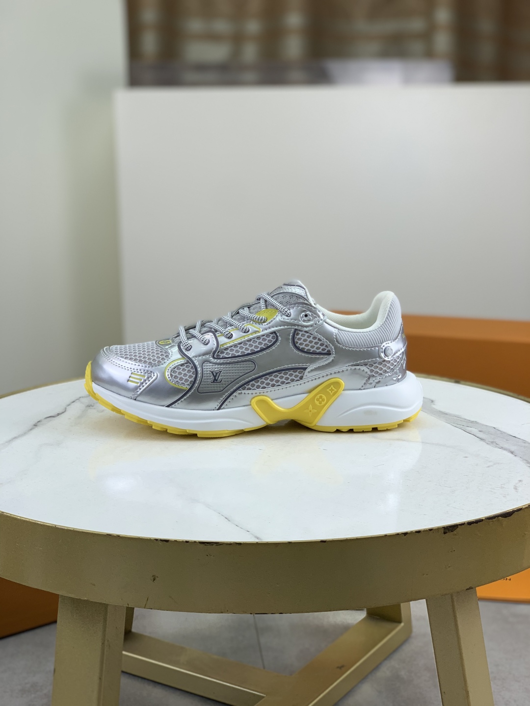 Louis Vuitton Olympia Silver Sneakers for Women, Designer Athletic Shoes 2 cmp i1744903900864 16 0 0