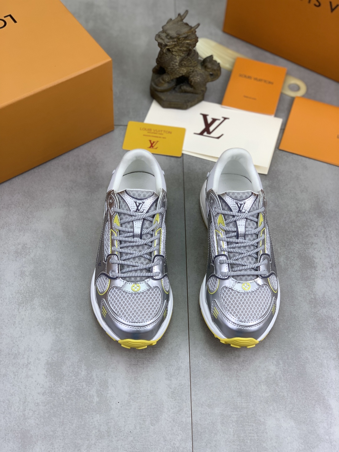 Louis Vuitton Olympia Silver Sneakers for Women, Designer Athletic Shoes 3 cmp i1744903909540 4198 0 1