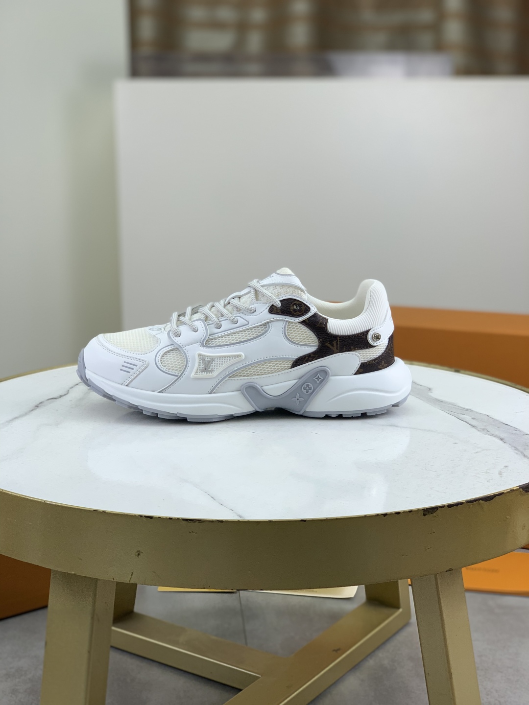 Louis Vuitton Olympia Sneakers - White Leather, Mesh, and Monogram Accents 2 cmp i1744903942964 3087 0 0