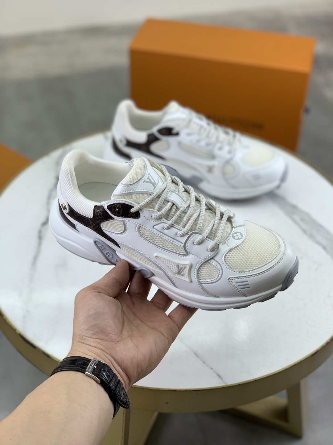 Louis Vuitton Olympia Sneakers - White Leather, Mesh, and Monogram Accents 4 cmp i1744903943043 9195 0 2