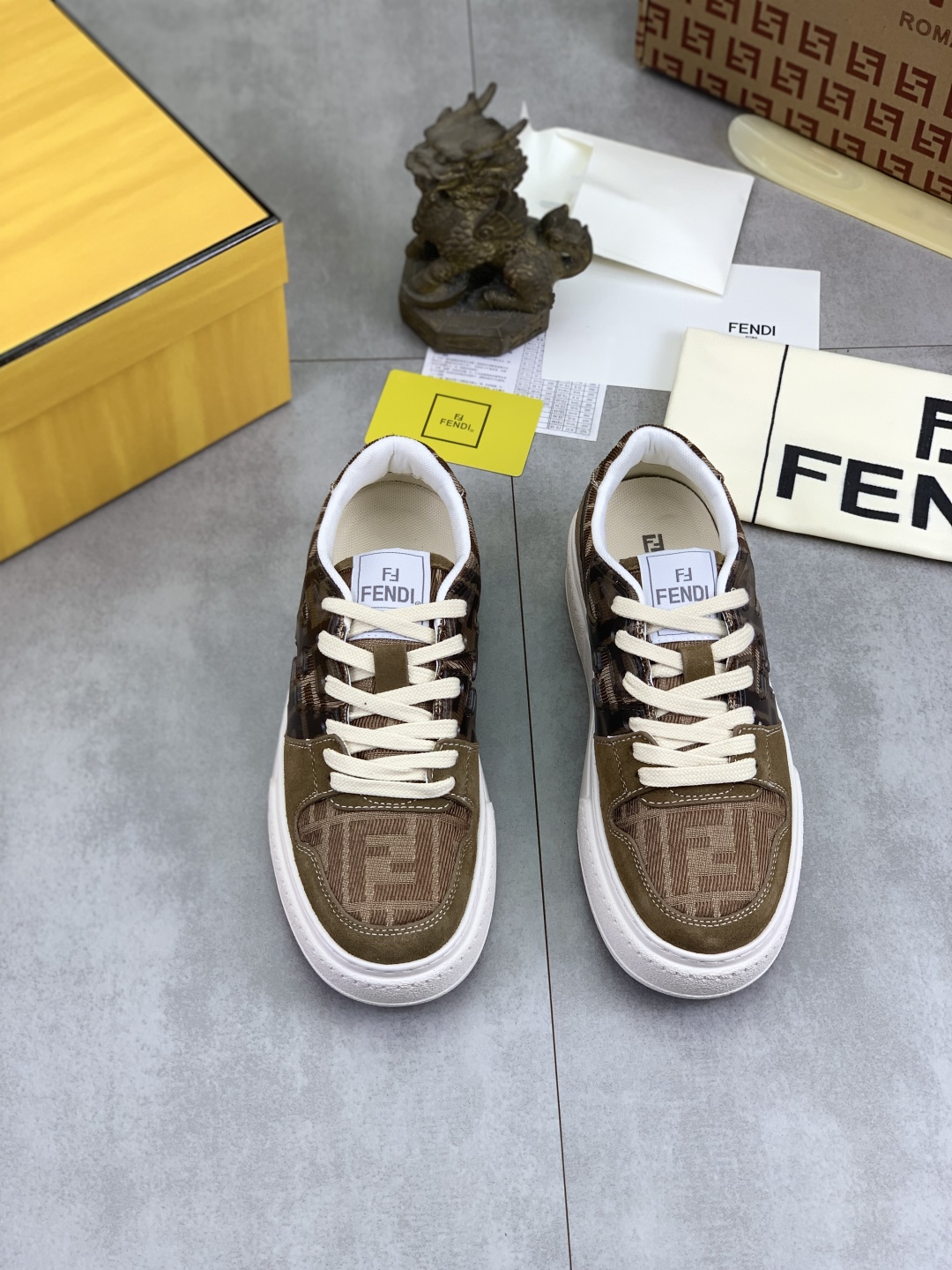 Fendi Brown Leather and TPU Sole Casual Sneakers for Men and Women 3 cmp i1745080074188 1728 0 1
