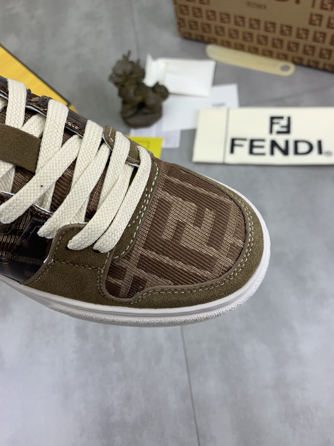 Fendi Brown Leather and TPU Sole Casual Sneakers for Men and Women 6 cmp i1745080088859 9861 0 4