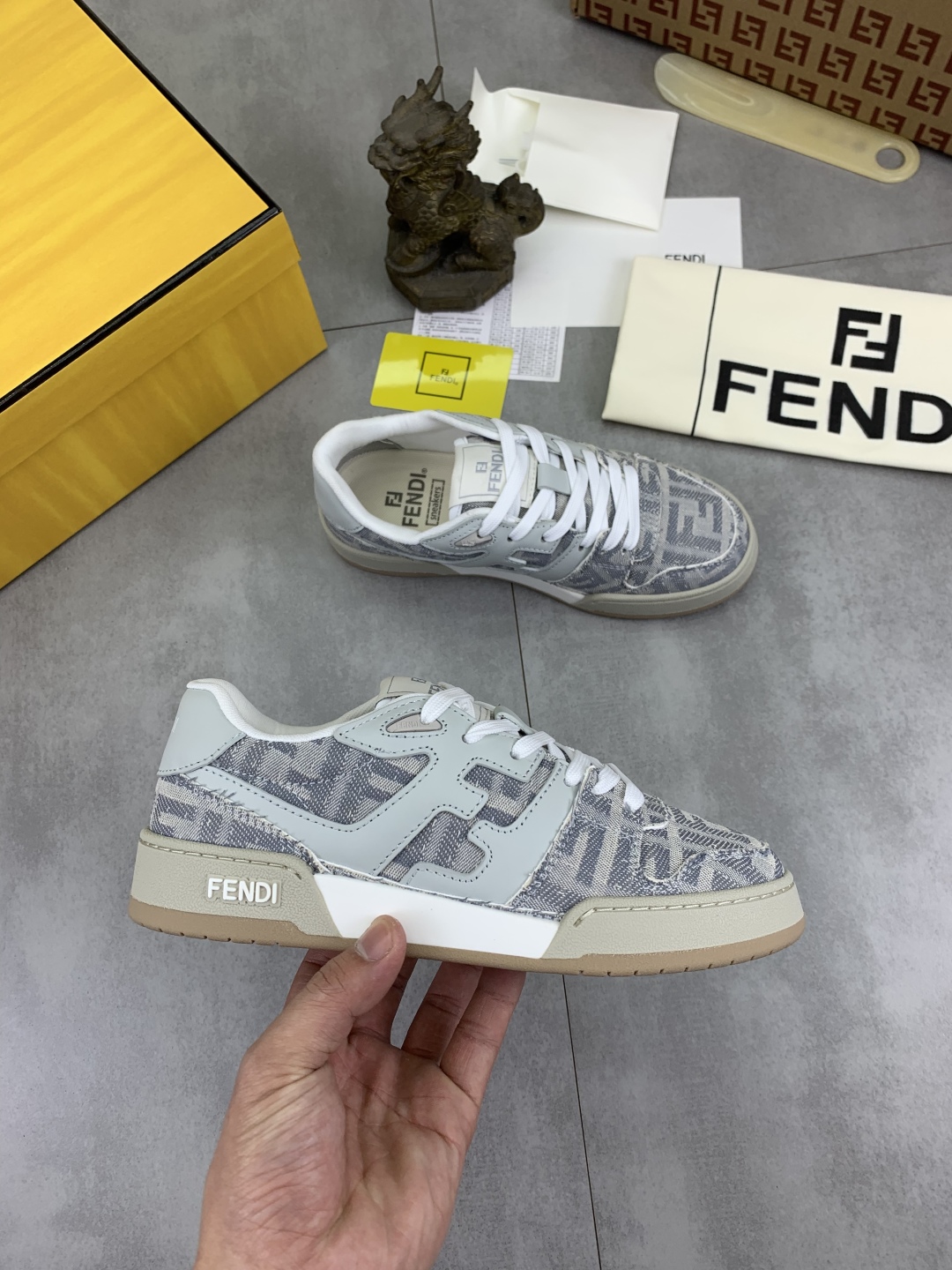 Fendi Men's/Women's Sneakers imported Leather Casual Shoes 35-46 7 cmp i1745080197132 4974 0 5
