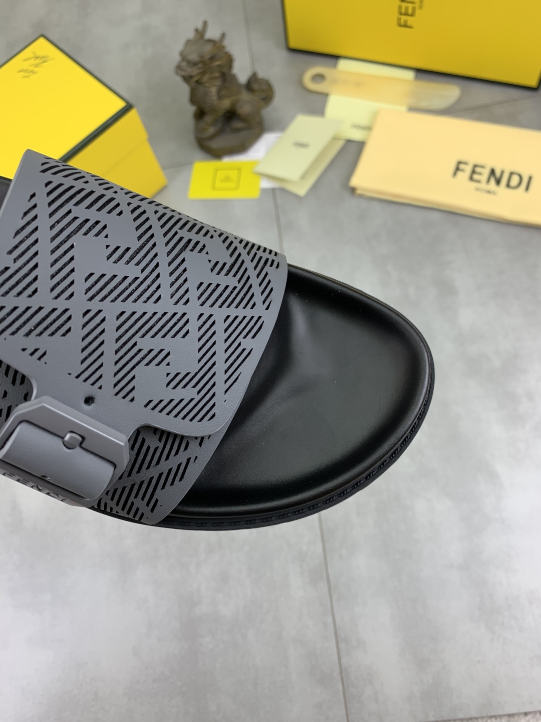 Fendi Men's FF Motif Slide Sandal - Comfortable Italian Crafted Summer Shoes 6 cmp i1745513722756 6559 0 4